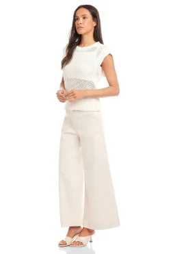 CARLY SLEEVELESS CROCHET TOP